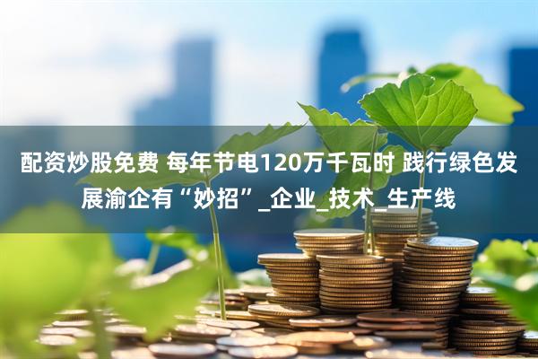配资炒股免费 每年节电120万千瓦时 践行绿色发展渝企有“妙招”_企业_技术_生产线
