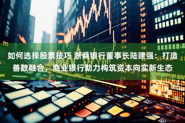 如何选择股票技巧 浙商银行董事长陆建强：打造善数融合，商业银行助力构筑资本向实新生态